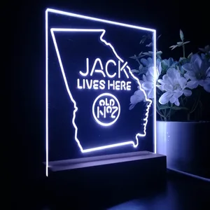 Jack Daniel's Jack Lives Here Georgia LED Desk Light