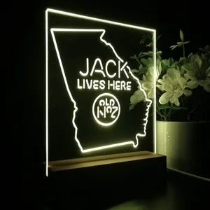 Jack Daniel's Jack Lives Here Georgia LED Desk Light