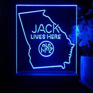 Jack Daniel's Jack Lives Here Georgia LED Desk Light