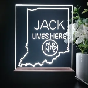 Jack Daniel's Jack Lives Here Indiana LED Desk Light