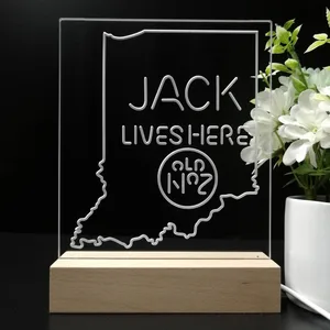 Jack Daniel's Jack Lives Here Indiana LED Desk Light