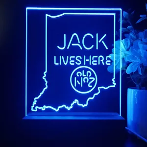 Jack Daniel's Jack Lives Here Indiana LED Desk Light