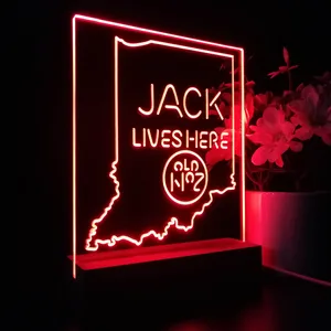 Jack Daniel's Jack Lives Here Indiana LED Desk Light