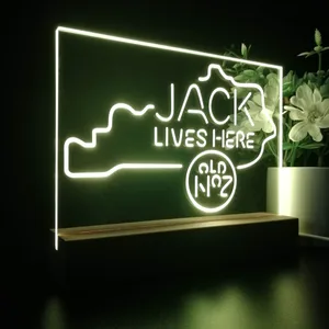 Jack Daniel's Jack Lives Here Kentucky LED Desk Light