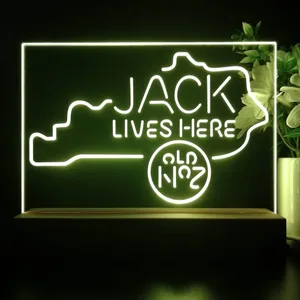 Jack Daniel's Jack Lives Here Kentucky LED Desk Light