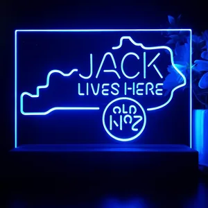 Jack Daniel's Jack Lives Here Kentucky LED Desk Light