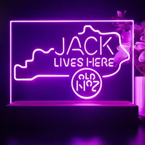 Jack Daniel's Jack Lives Here Kentucky LED Desk Light