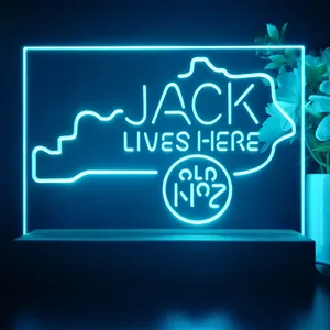 Jack Daniel's Jack Lives Here Kentucky LED Desk Light