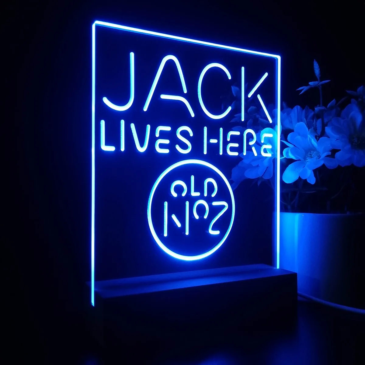 Jack Daniel's Jack Lives Here LED Desk Light