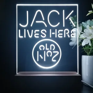 Jack Daniel's Jack Lives Here LED Desk Light