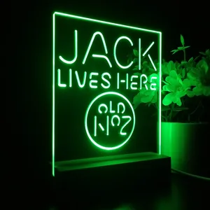 Jack Daniel's Jack Lives Here LED Desk Light