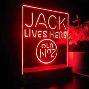 Jack Daniel's Jack Lives Here LED Desk Light