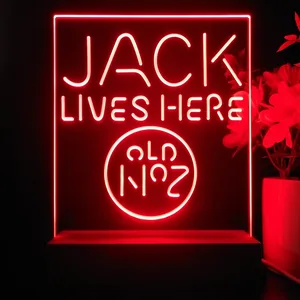 Jack Daniel's Jack Lives Here LED Desk Light