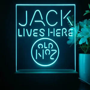 Jack Daniel's Jack Lives Here LED Desk Light