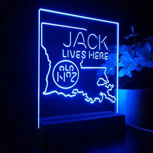 Jack Daniel's Jack Lives Here Louisiana LED Desk Light