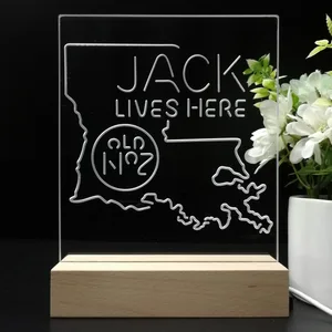 Jack Daniel's Jack Lives Here Louisiana LED Desk Light