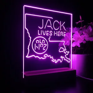 Jack Daniel's Jack Lives Here Louisiana LED Desk Light