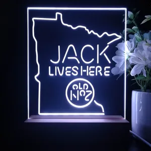 Jack Daniel's Jack Lives Here Minnesota LED Desk Light