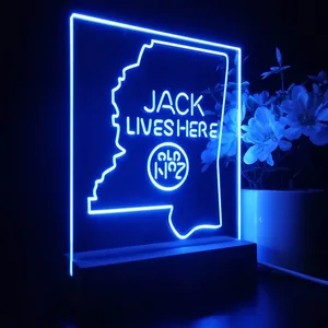 Jack Daniel's Jack Lives Here Mississippi LED Desk Light