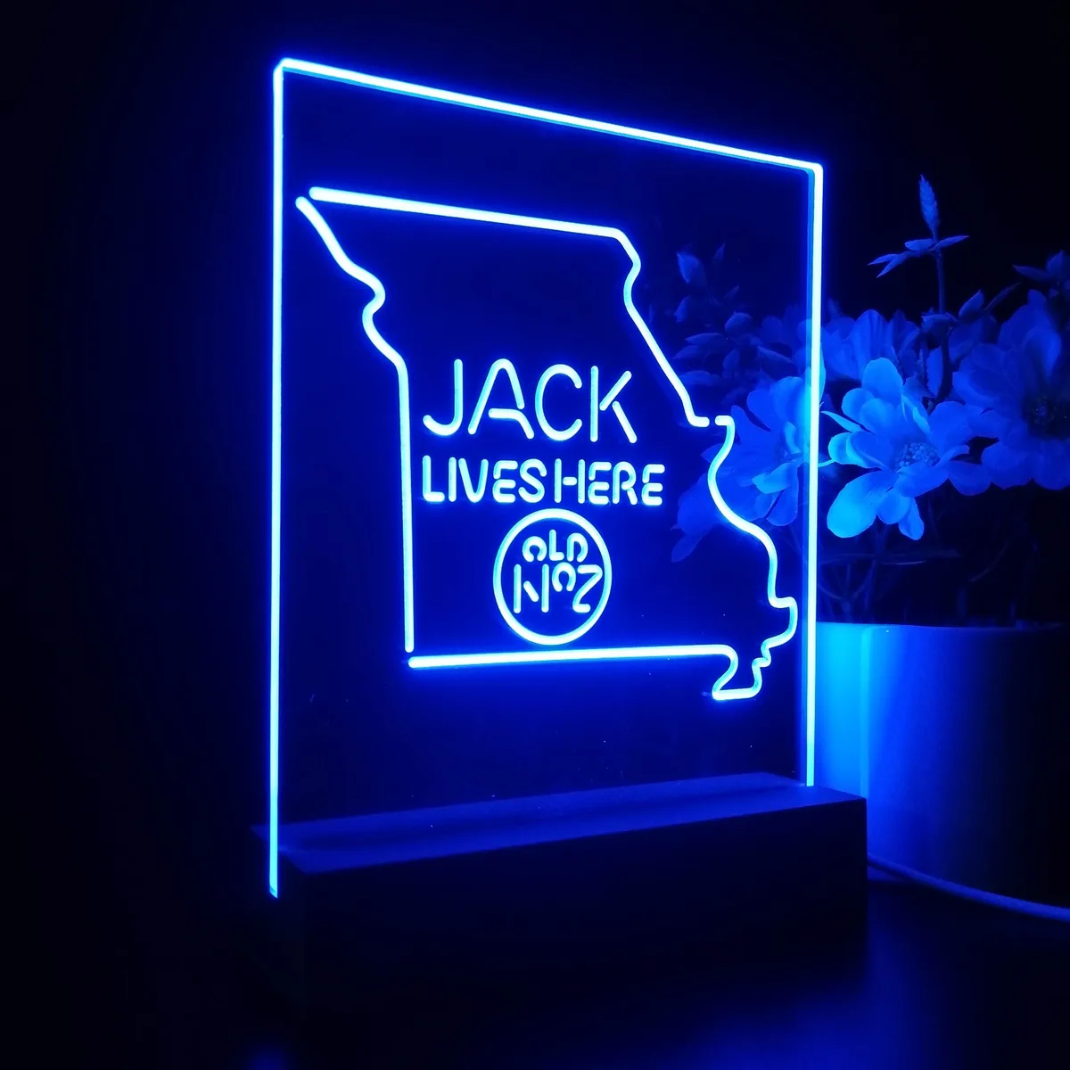 Jack Daniel's Jack Lives Here Missouri LED Desk Light
