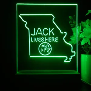 Jack Daniel's Jack Lives Here Missouri LED Desk Light