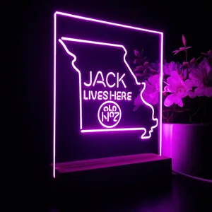 Jack Daniel's Jack Lives Here Missouri LED Desk Light
