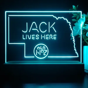 Jack Daniel's Jack Lives Here Nebraska LED Desk Light