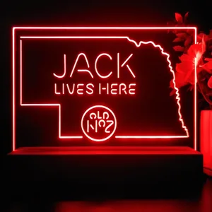 Jack Daniel's Jack Lives Here Nebraska LED Desk Light