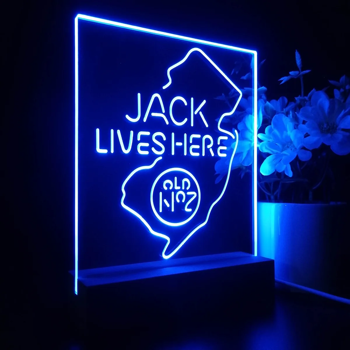 Jack Daniel's Jack Lives Here New Jersey LED Desk Light