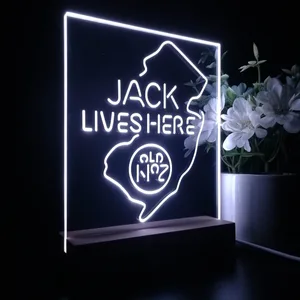Jack Daniel's Jack Lives Here New Jersey LED Desk Light