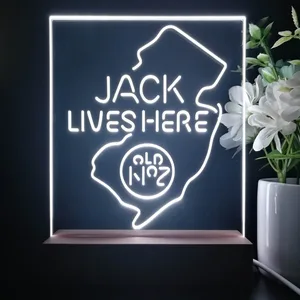 Jack Daniel's Jack Lives Here New Jersey LED Desk Light