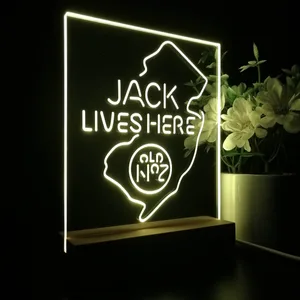 Jack Daniel's Jack Lives Here New Jersey LED Desk Light