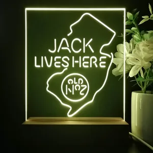 Jack Daniel's Jack Lives Here New Jersey LED Desk Light
