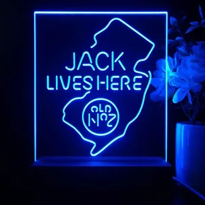 Jack Daniel's Jack Lives Here New Jersey LED Desk Light