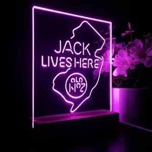 Jack Daniel's Jack Lives Here New Jersey LED Desk Light