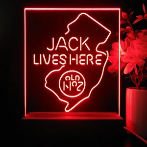 Jack Daniel's Jack Lives Here New Jersey LED Desk Light