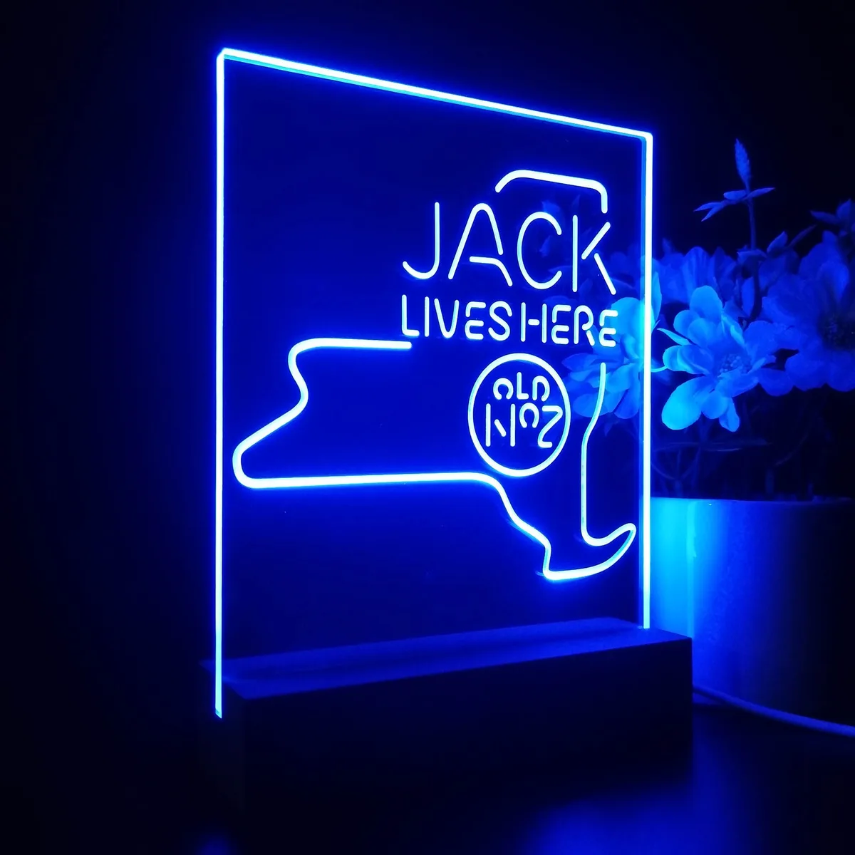 Jack Daniel's Jack Lives Here New York LED Desk Light