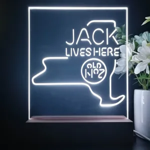 Jack Daniel's Jack Lives Here New York LED Desk Light