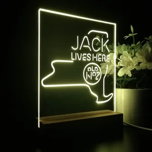 Jack Daniel's Jack Lives Here New York LED Desk Light