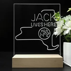 Jack Daniel's Jack Lives Here New York LED Desk Light