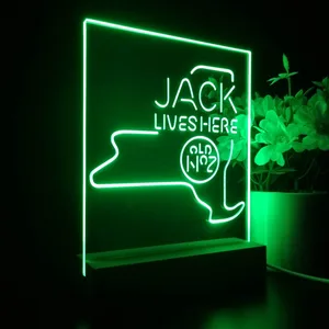 Jack Daniel's Jack Lives Here New York LED Desk Light