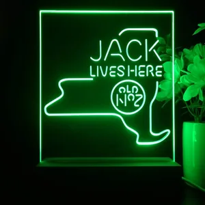 Jack Daniel's Jack Lives Here New York LED Desk Light