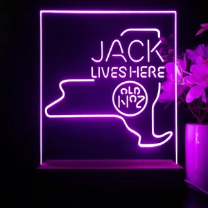 Jack Daniel's Jack Lives Here New York LED Desk Light