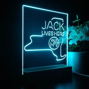 Jack Daniel's Jack Lives Here New York LED Desk Light