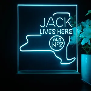Jack Daniel's Jack Lives Here New York LED Desk Light
