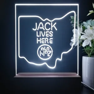 Jack Daniel's Jack Lives Here Ohio LED Desk Light