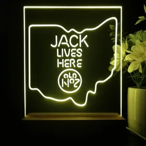 Jack Daniel's Jack Lives Here Ohio LED Desk Light