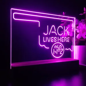 Jack Daniel's Jack Lives Here Oklahoma LED Desk Light