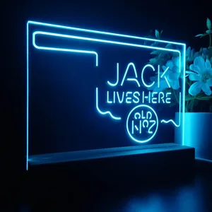 Jack Daniel's Jack Lives Here Oklahoma LED Desk Light