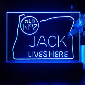 Jack Daniel's Jack Lives Here Oregon LED Desk Light